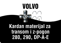 VOLVO KARDAN MATERIJAL ZA TRANSOM I Z-POGON 280 I 290 TE DP-A-E