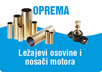 LEŽAJEVI OSOVINE I NOSAČI MOTORA